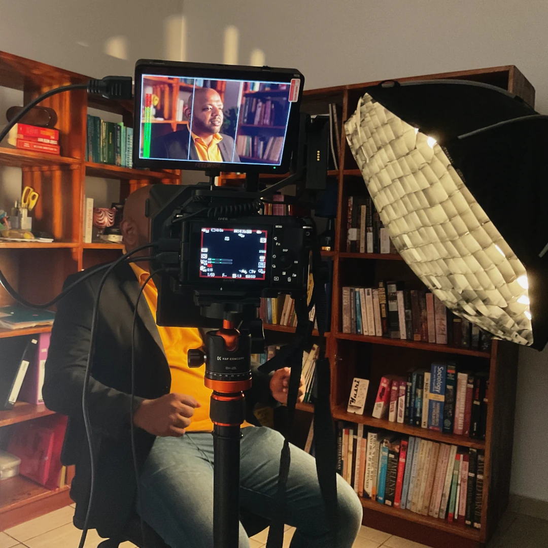 Behind the scenes of a client Elements video shoot